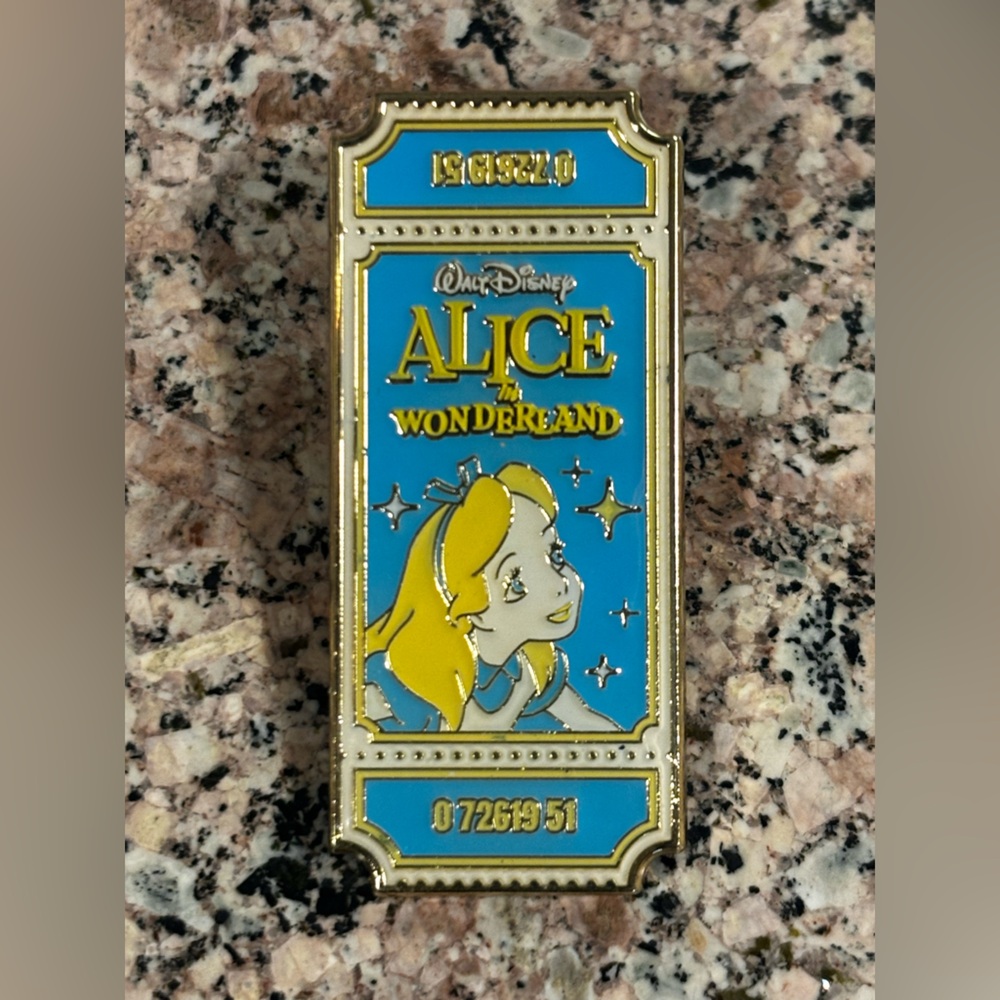 Disney Loungefly Ticket Blind Box Pin - Alice in Wonderland